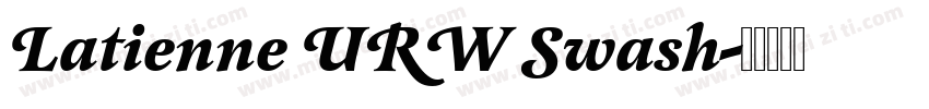 Latienne URW Swash字体转换